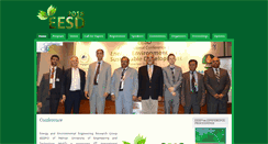 Desktop Screenshot of eesd.muet.edu.pk