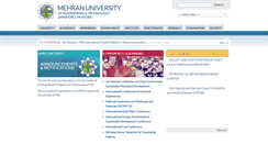 Desktop Screenshot of muet.edu.pk